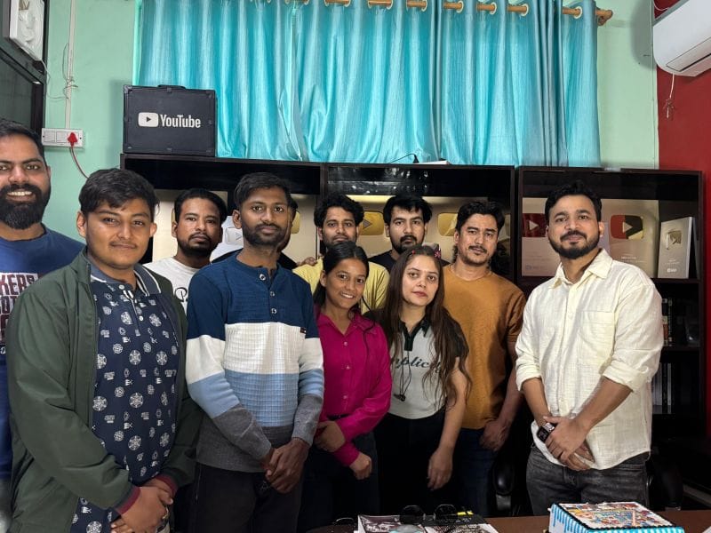 The Monal Digital studio floor in Haldwani — the academy's classroom